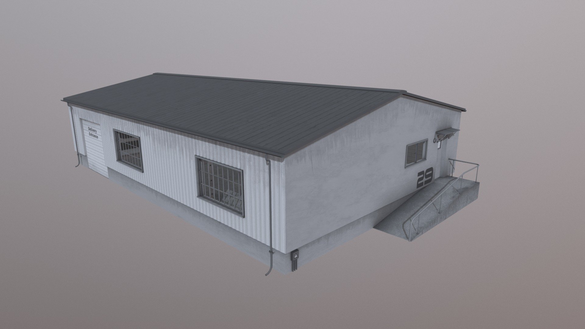 A close up view of the warehouse included in the &ldquo;Warehouse Assets