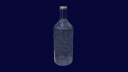 Diamond Glass Water Bottle