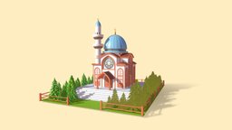 MOSQUE islamic, mosque, mosque-camii, islamic_architecture, cartoon, building, mosque-building