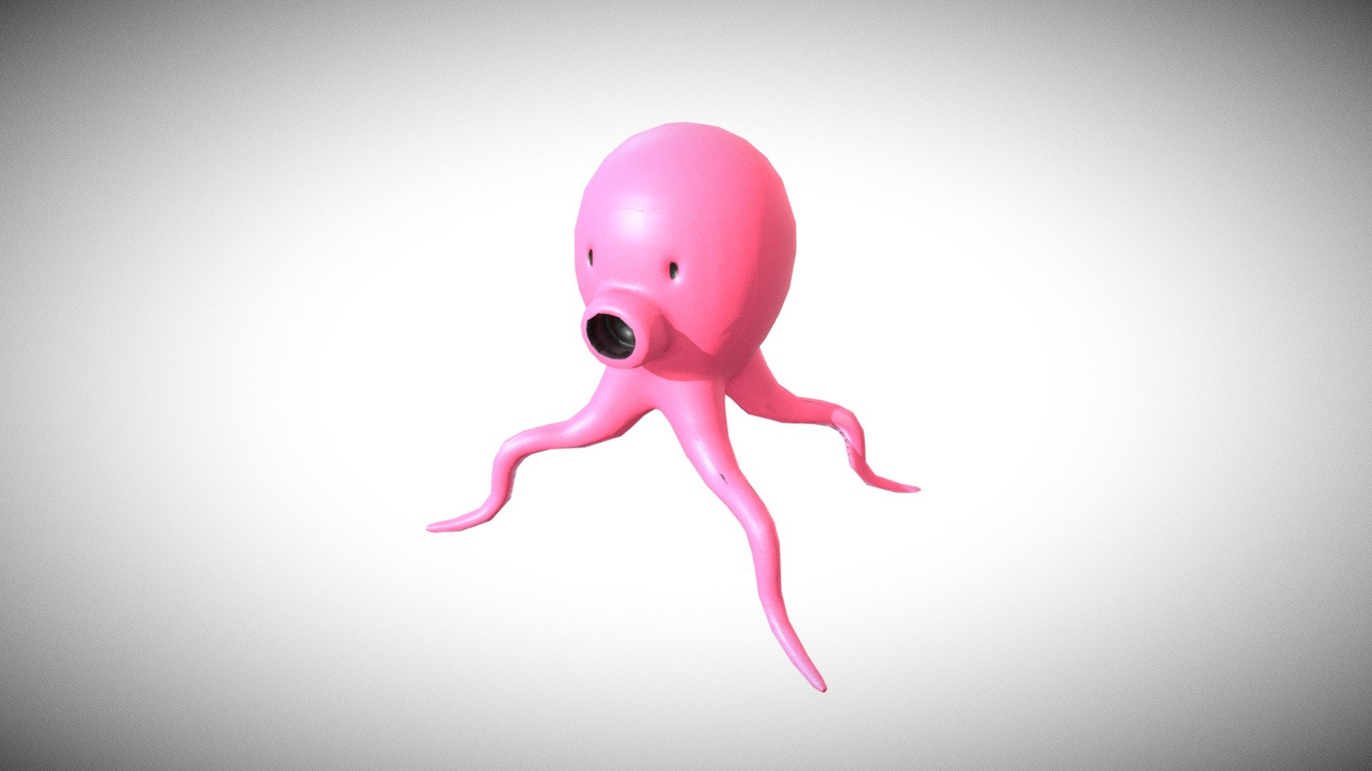 Octopus cartoon low-polygon create from Workshop in Blender Basic Modeling class - Octopus cartoon low-polygon - Download Free 3D model by ヨペス the 主夫 (@noobdaddy1980) 3d model
