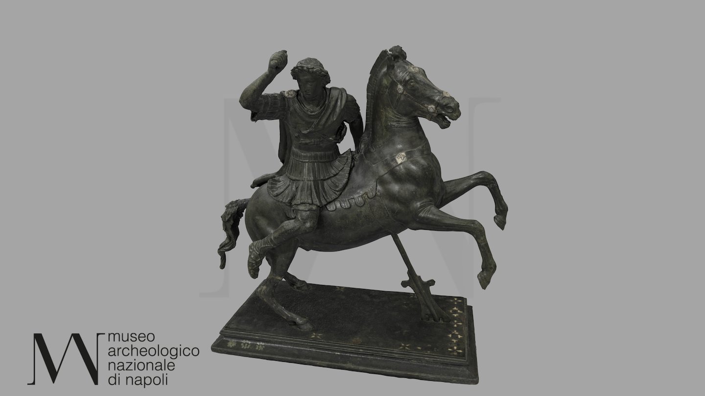Alessandro a cavallo 4996 - 3D model by Museo Archeologico Nazionale di Napoli (@MANN) 3d model