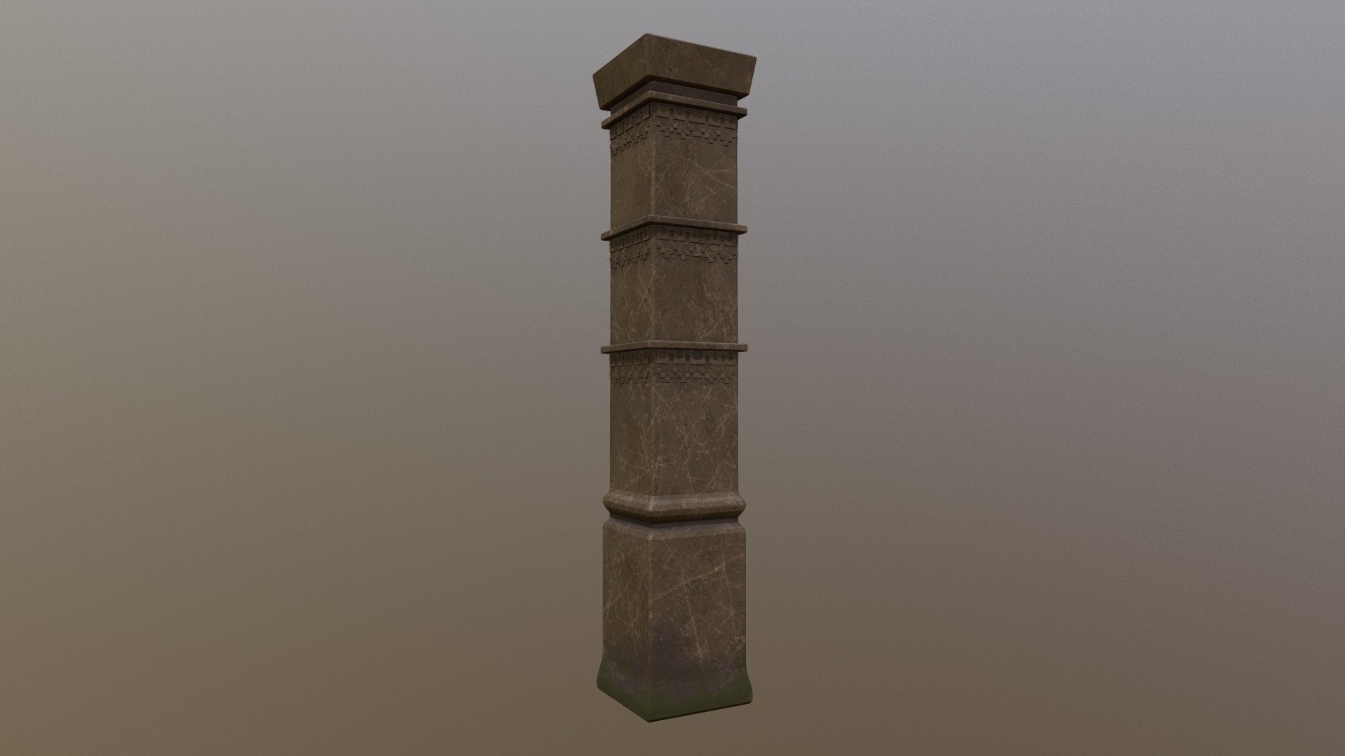 Mayan Pillar modelled and textured for games jam 2018 - Mayan Pillar - 3D model by Daniel Ryan (@Dryan5) 3d model