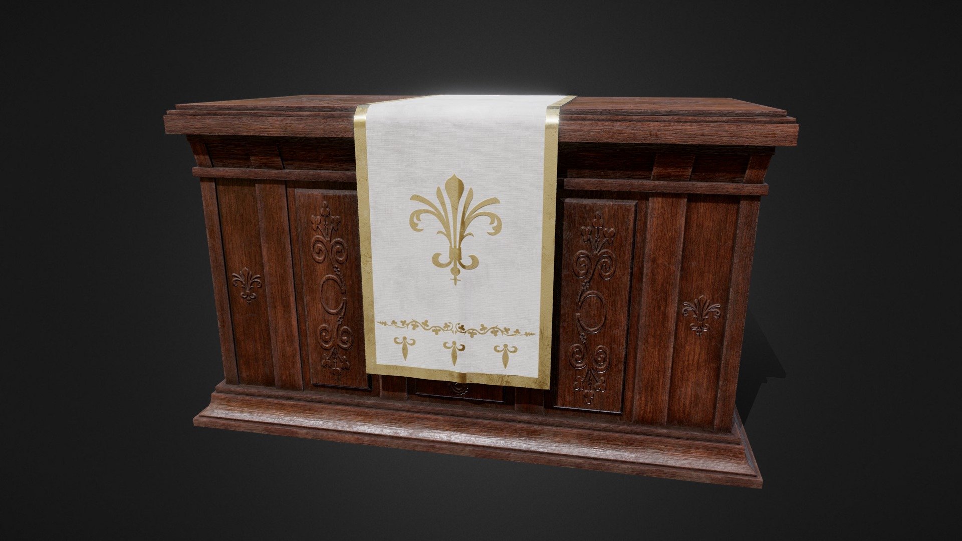 SOFTWARE — Blender, Substance Painter, RizomUV - Altar - Download Free 3D model by Amatsukast 3d model