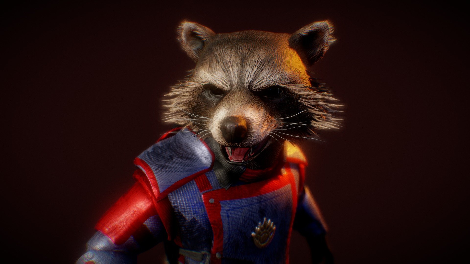 Rocket Raccoon from the newest Guardians Of The Galaxy Volume 3

Rigged

Textured

Original model from https://sketchfab.com/3d-models/rocket-racoontexturedrigged-c30870023979455eb0af26b5442afa35. go check his very good model :D

sadly i cant import this to fbx because some of the texture were error and i dont know how to fix that :( - Rocket from Guardians Of The Galaxy Vol 3 - Download Free 3D model by CVRxEarth 3d model