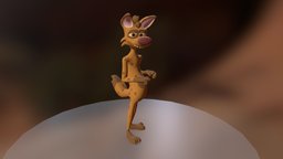 Butch cg, high, production, butch, projects, cartoon, 3d, blender, poly, model, animal, animation