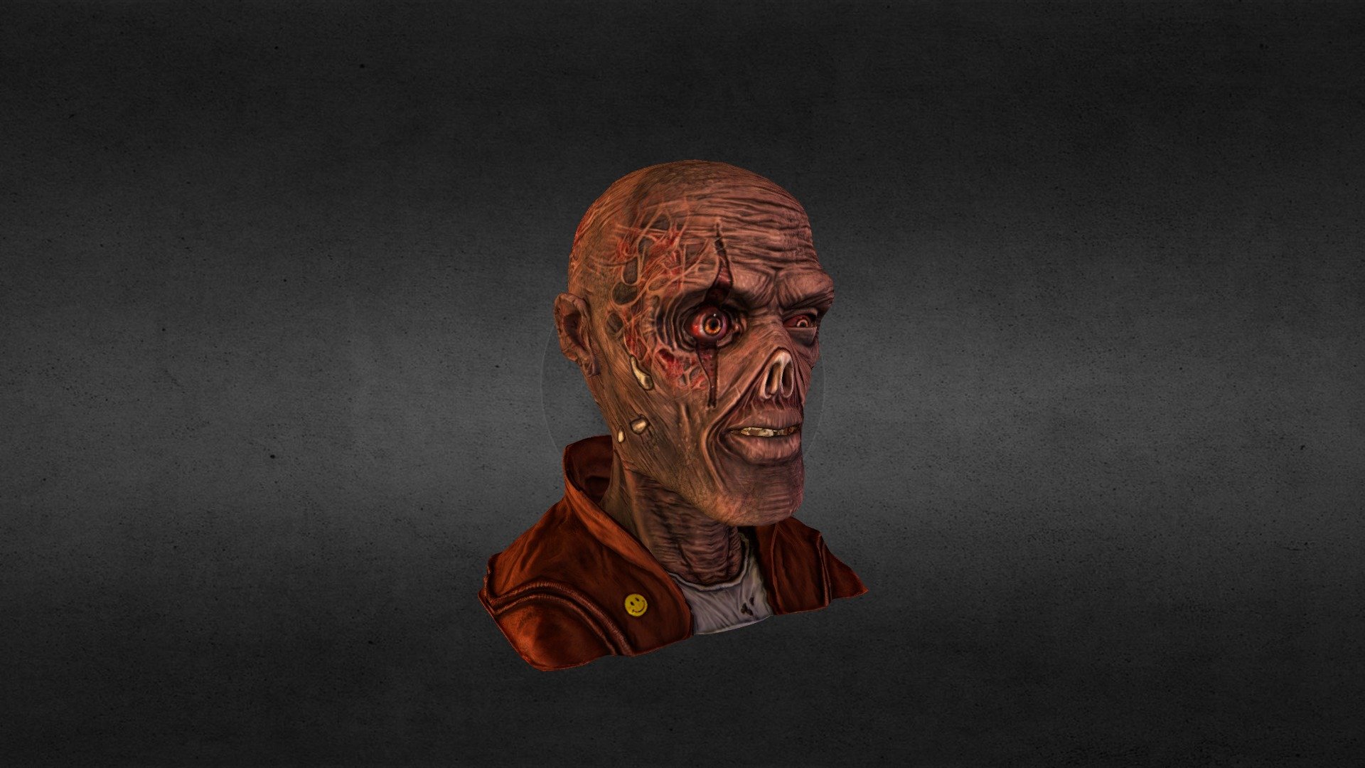 Portrait of a ghoul - Fallout universe - James Forest - 3D model by Yohan 3d model