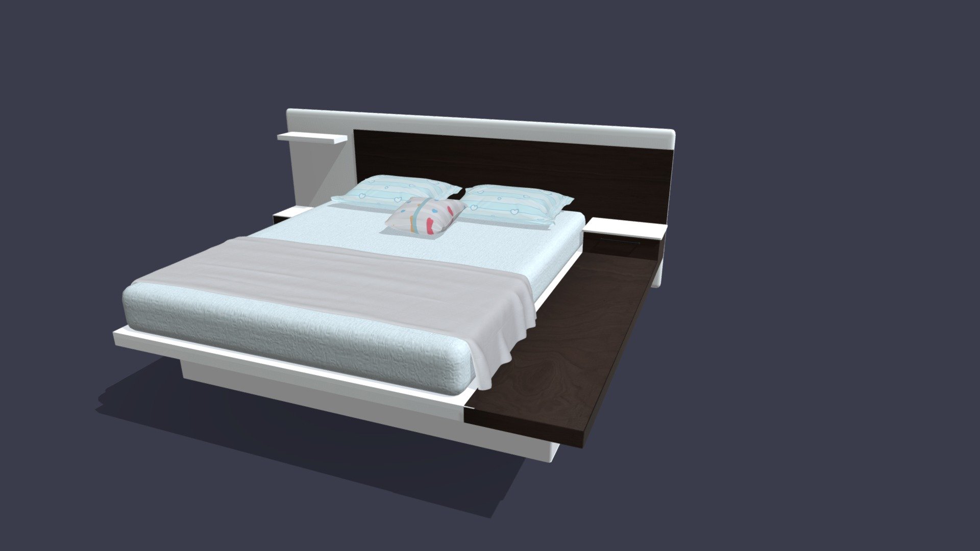 BED 03 WITH PBR MATERIALS
AVAILABLE FILE FORMATS


- 3DS MAX          (.MAX)      VERSION- 2014

- MAYA            (.MA , .MB) VERSION- 2014

- CINEMA 4D        (.C4D)    VERSION- R19

- BLENDER          (.BLEND)    VERSION- 2.9

- SKETCHUP        (.SKP)        VERSION- 2017

- FBX         (.FBX)

- OBJ         (.OBJ)

- COLLADA      (.DAE)

- 3DS         (.3DS)

   YOU CAN ALSO IMPORT IN MAJOR 3D SOFTWARES WHICH SUPPORT FBX,OBJ,3DS,DAE FORMATS





NOTES        :-





CREATED WITH 3DS MAX SOFTWARES WITHOUT ANY PLUGINS




NO ADDITIONAL PLUGINS UDED IN ANY SOFTWARE 




PBR TEXTURES USED




20+ PBR BONUS TEXTURES INCLUDED WITH THIS FILE THEREFORE YOU CAN CHANGE THE TEXTURES




SOME CHANGES MAY BE NEEDED IN MATERIALS VALUE ASPER YOUR RENDER PLUGIN




 - BED 03 - Buy Royalty Free 3D model by jasirkt 3d model