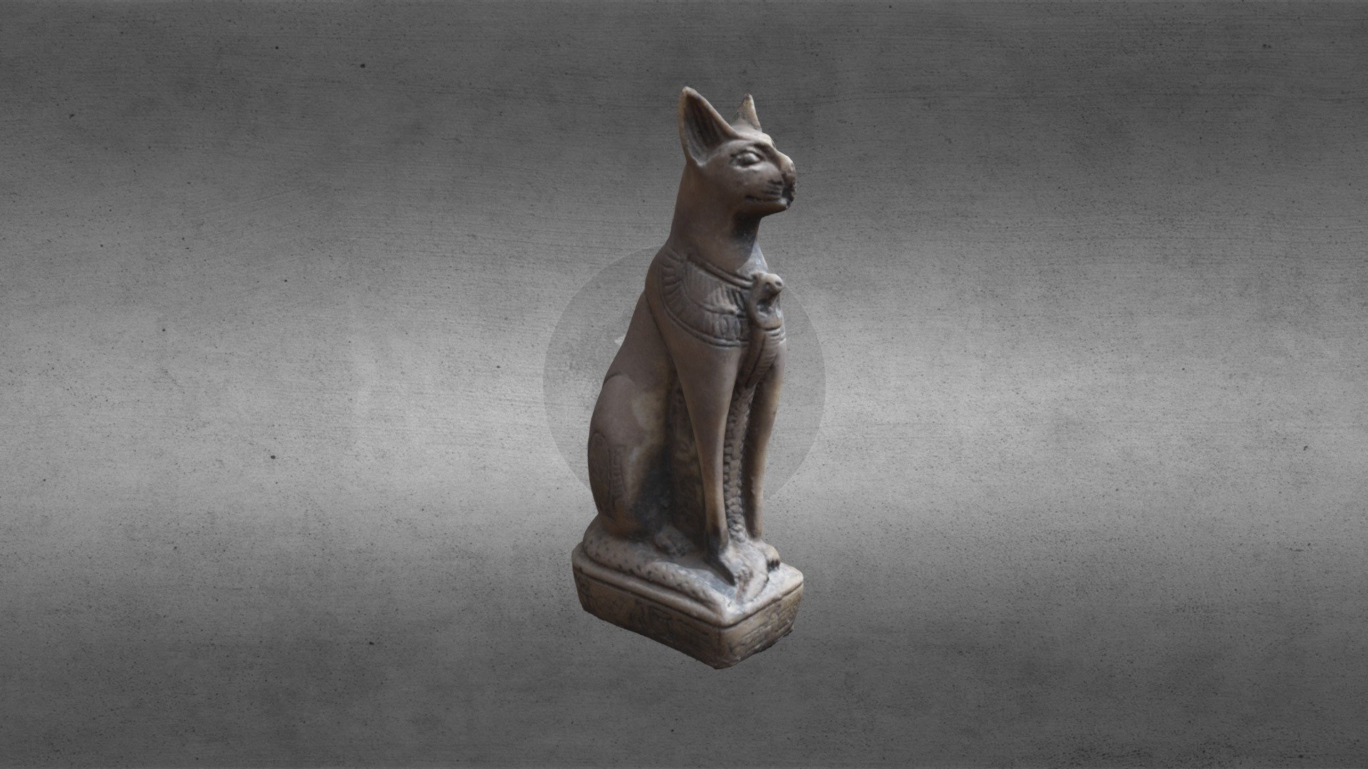 Egyptian Cat Goddess Bastet Statue - Bastet Statue - 3D model by Zoltán Dávid Kurek (@zoltandavid) 3d model