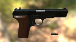 Tokarev TT-33 Pistol handgun, fps, 33, ready, aaa, tt, pistol, game-ready, tokarev, tt-33, weapon, low-poly, game, gun