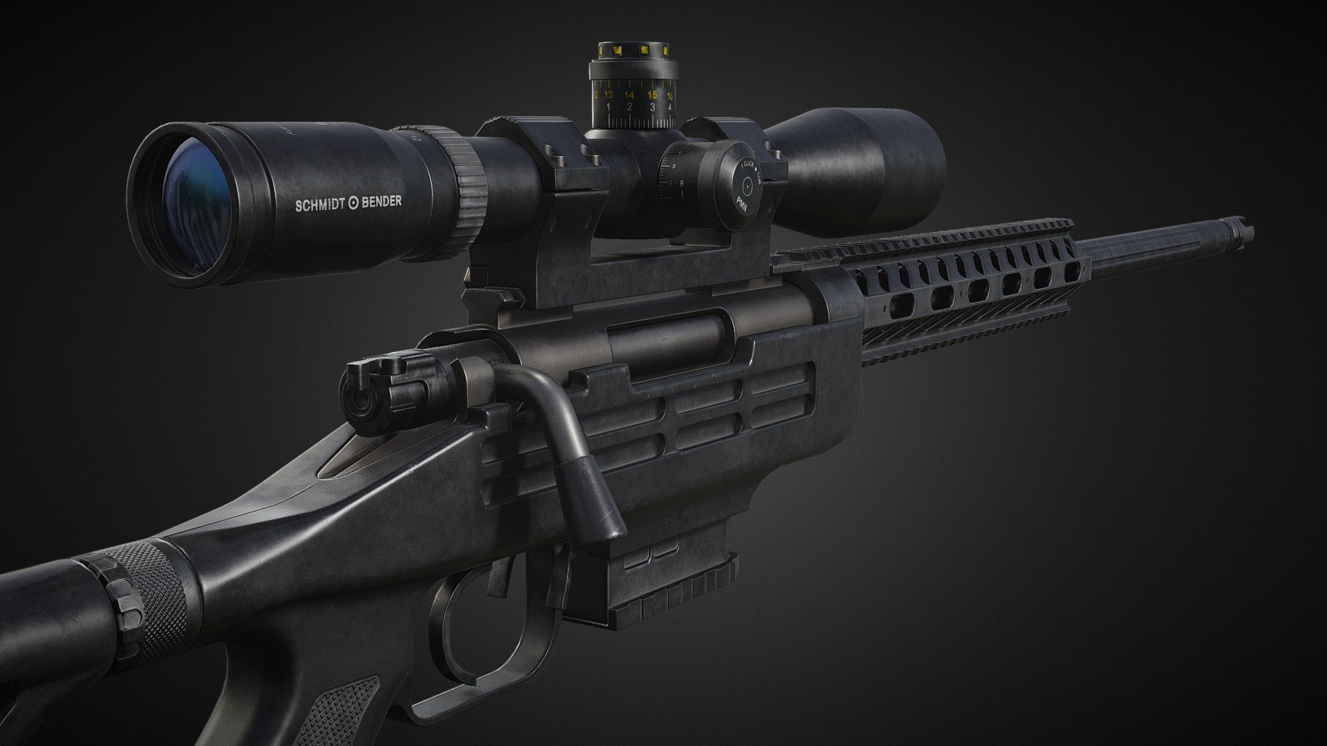 S&amp;T 7.62mm K14
Ref @2017ADEX - K14 Rifle - 3D model by eraHalo 3d model