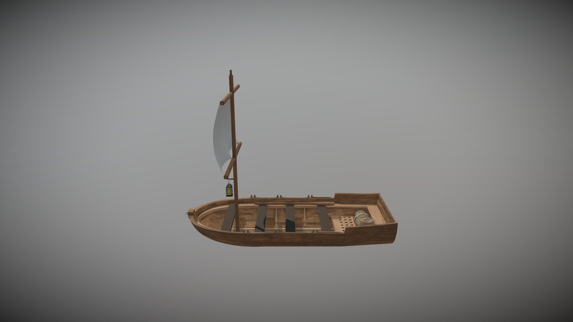Medieval Boat - 3D model by FedeJurjo 3d model