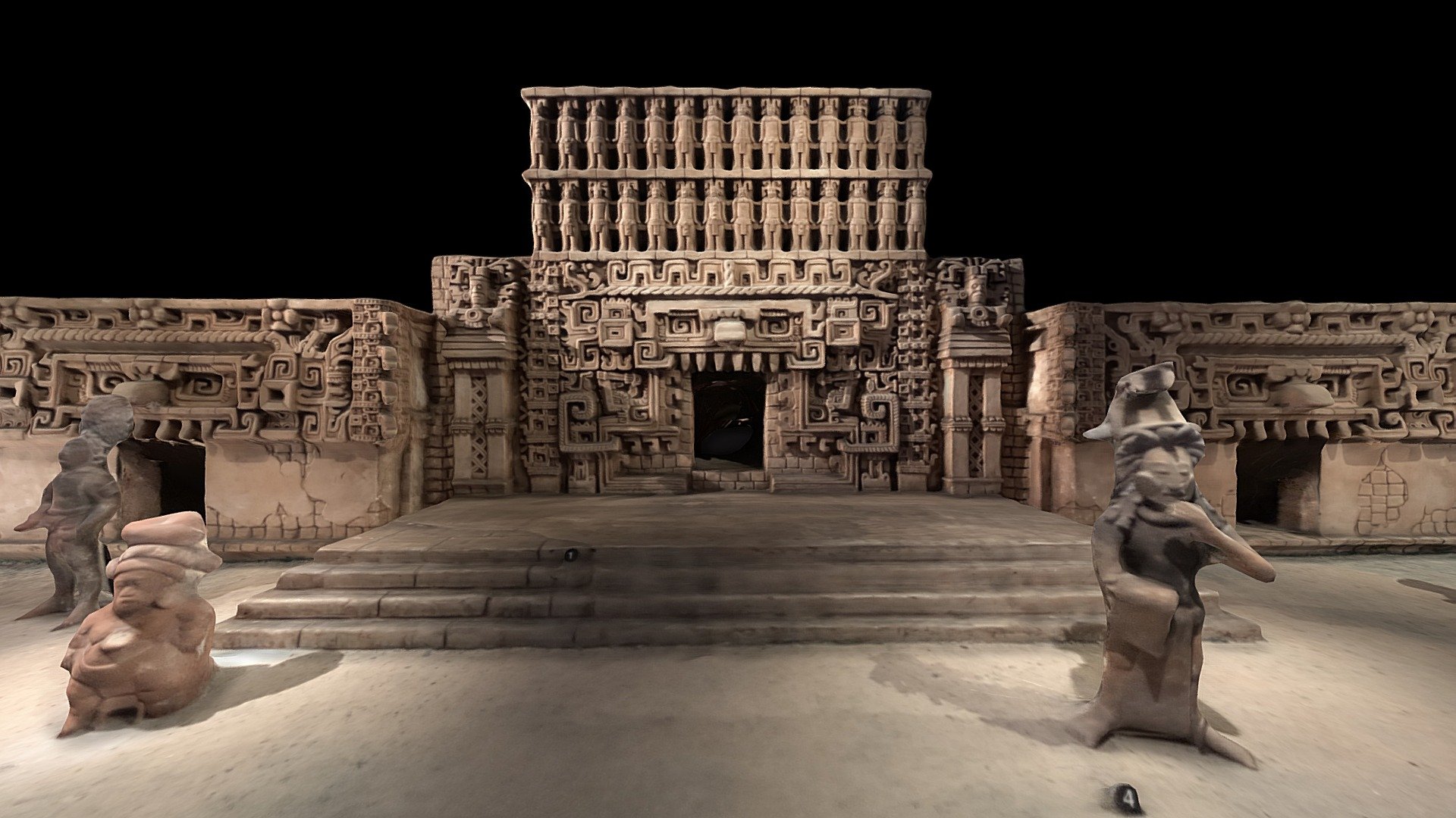 Created in RealityCapture by Capturing Reality from 156 images in 00h:25m:56s. 

Scan of a replica of the real temple in Mexico City 
https://www.themayanruinswebsite.com/hochob.html

austinbeaulier.com
https://sketchfab.com/Austin.Beaulier/store - Hochob Mayan Temple 3D scan ( photogrammetry ) - Buy Royalty Free 3D model by Austin Beaulier (@Austin.Beaulier) 3d model