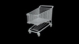 Untextured Shopping Cart trolley, cart, shopping, vehicle