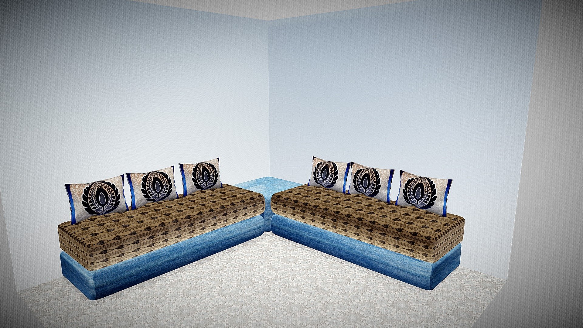 Algerian Guest Room - Algerian Guest Room - Download Free 3D model by mtamali 3d model