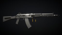 Low-Poly AK-107
