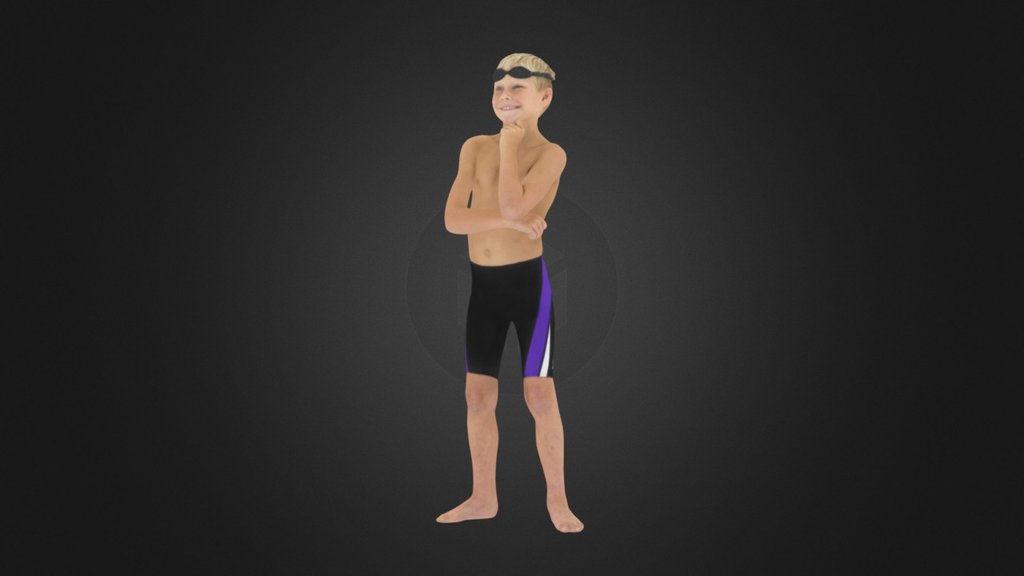 Keegan Swimmer - 3D model by Cool Dims (@cooldims) 3d model