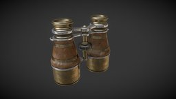 Antique Binoculars antique, binoculars, substancepainter, substance