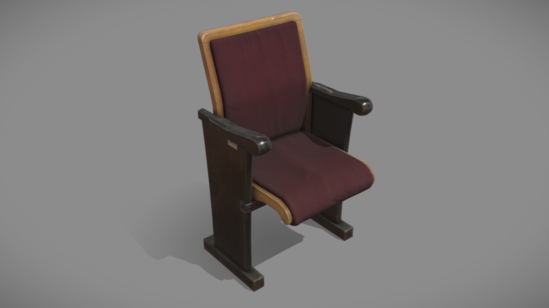 Theatre Chair - 3D model by Fellini Forever (@felliniforever) 3d model