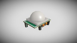 3D PBR Adjustable IR Motion Sensor / PIR