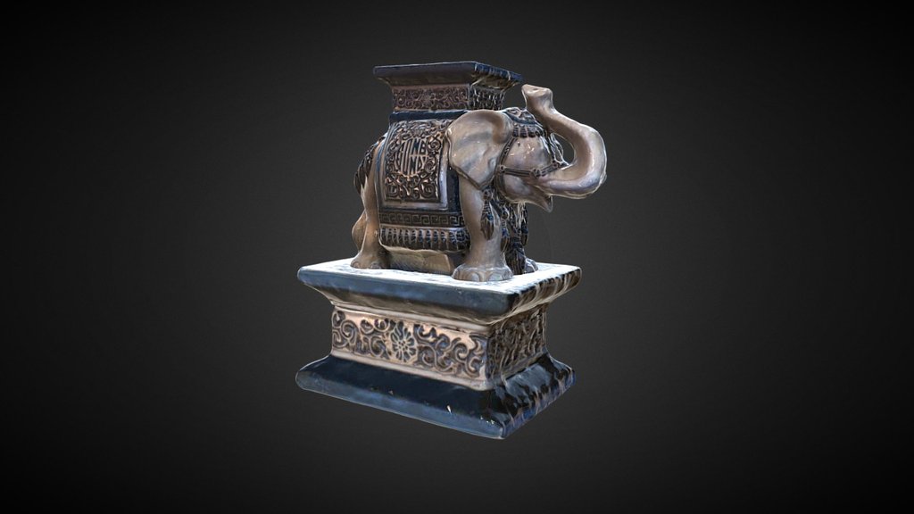 Published by 3ds Max - Small Elephant Statue - Download Free 3D model by Francesco Coldesina (@topfrank2013) 3d model