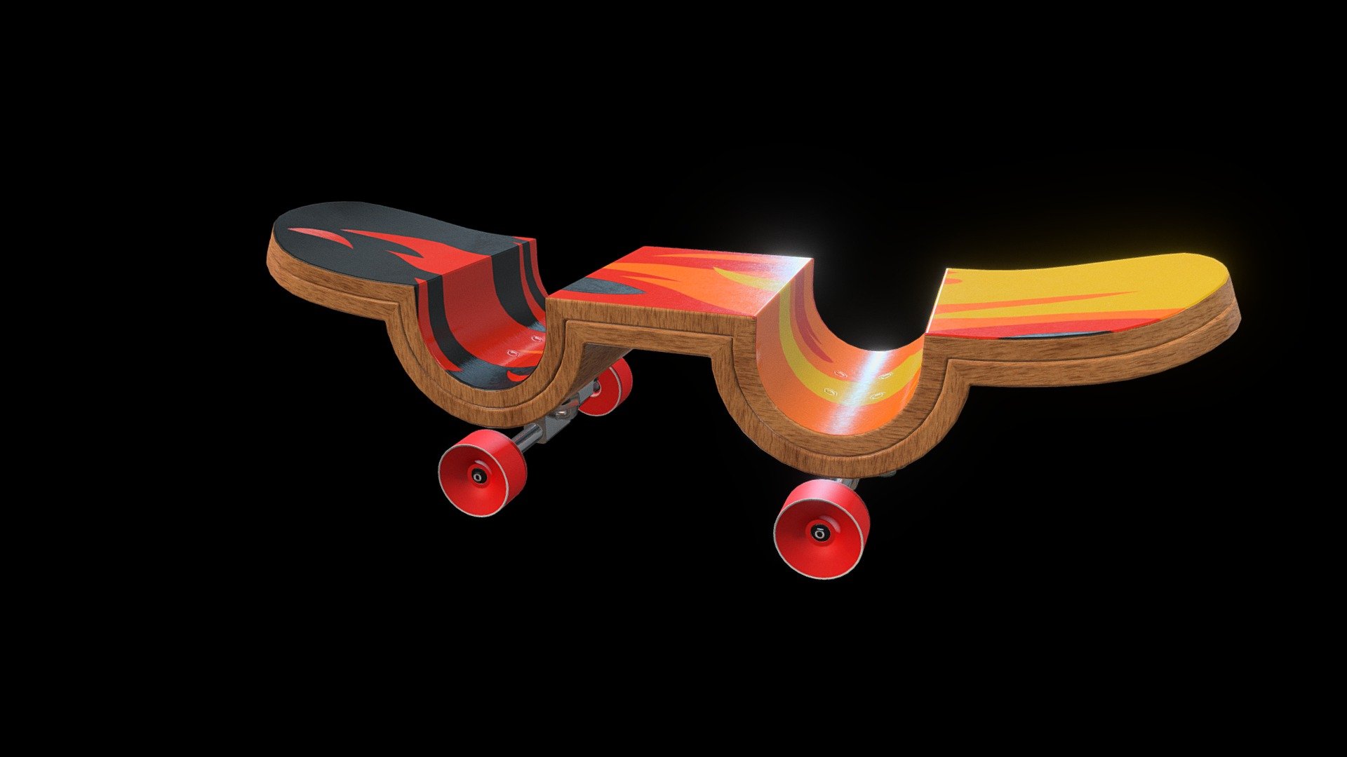 My friend had a dream about this skateboard so I made one.

He also made concept art : https://twitter.com/Abdulaziznasif/status/1599099174372659201 - Skateboard from dreams - Buy Royalty Free 3D model by Ehabmuneer 3d model