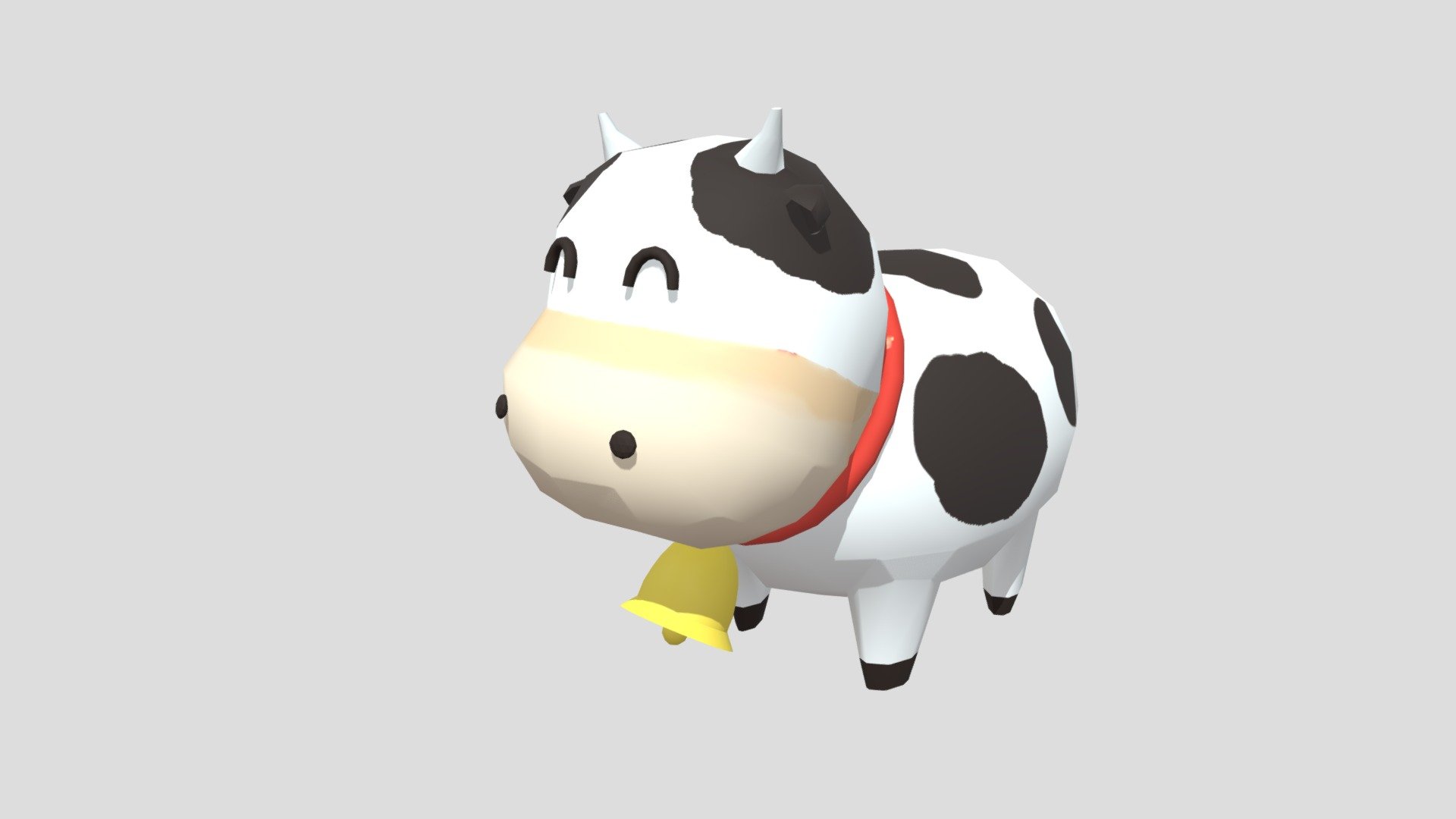 This is a practice work.
ref. https://skfb.ly/opD8u - Low Poly Cow - Download Free 3D model by tsutomu.saito 3d model