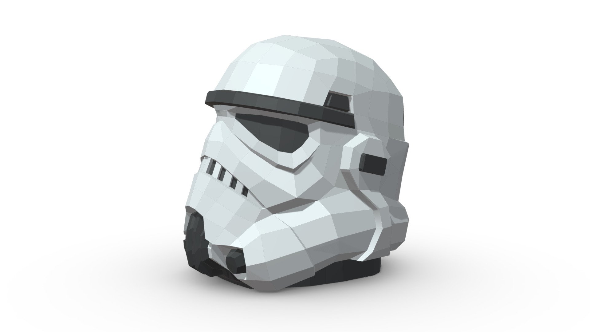 Stormtrooper Head - 3D model by PolyArt (@ivan2020) 3d model