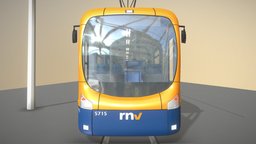 Tram RNV8 (WIP-10) high-poly, tram, streetcar, strassenbahn, 3dhaupt, software-service-john-gmbh, rnv8, blender3d