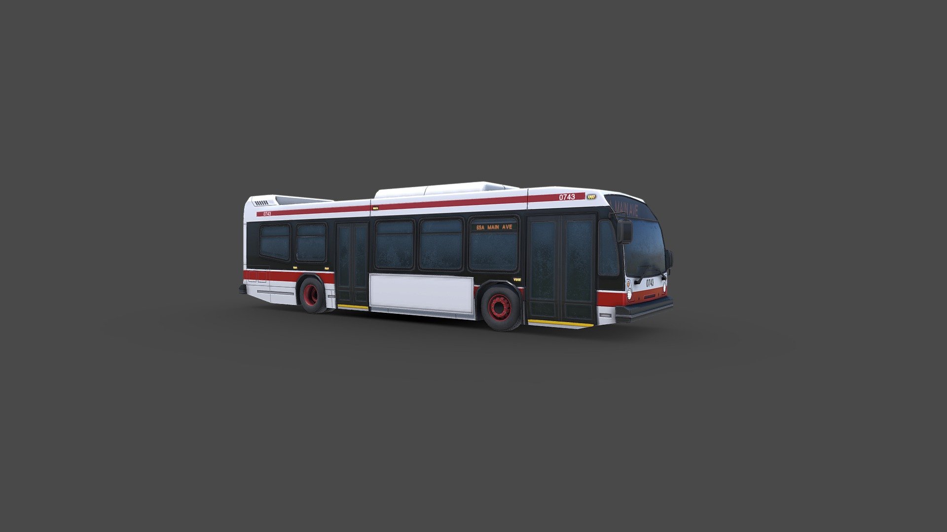 NovaBus LFS transit bus with base livery similar to the TTC. (Toronto Transit Commision)

Includes:

PSDs for each material (customize bus stripe, base color, hubcaps, route info)

Geo in .obj format



*Pre-made livery color options: 

* Red stripe

* Yellow stripe

* Blue stripe

* Black stripe

* Blue w. white stripe

* Red w. white stripe

* Stock white - NovaBus LFS Transit Bus - Buy Royalty Free 3D model by Evan Hiltz (@evan.hiltz) 3d model