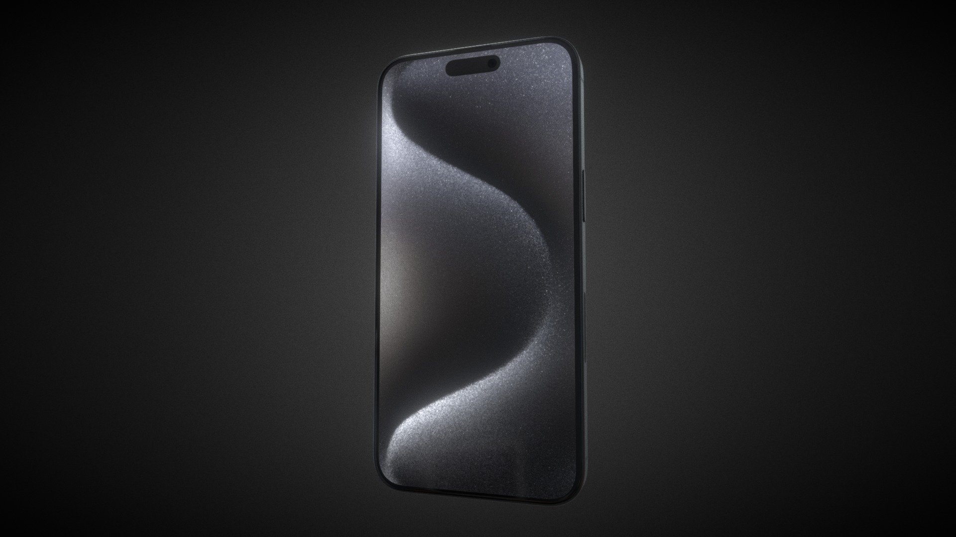 L'iPhone 15 Pro Max est la version grand format des iPhone haut de gamme annoncés par Apple le 12 septembre 2023. Il présente un écran OLED de 6,7 pouces avec un poinçon dynamique pour le capteur FaceID et la caméra frontale ainsi qu'une fréquence de rafraîchissement dynamique de 120 Hz à 1 Hz pour le Always on Display. Il intègre un SoC Apple A17 Pro gravé en 3 nm et un triple capteur photo de 48+12+12 mégapixels (avec un téléobjectif X5) et ultra grand-angle. Enfin, il intègre un nouveau bouton action programmable en place de l'habituel interrupteur sonnerie/silencieux 3d model