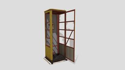Telephone booth from Pripyat booth, stalker, telephone, pripyat, gamereadyasset, gameready-lowpoly