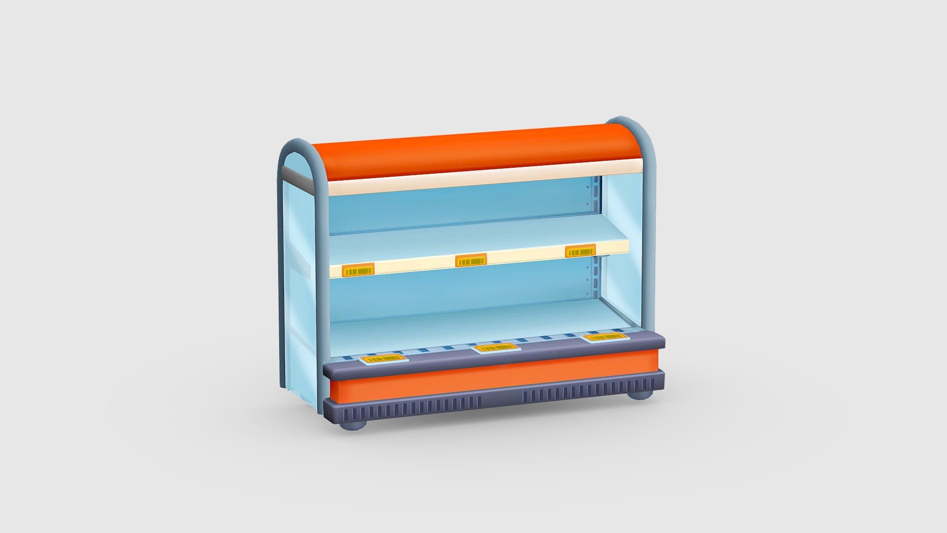 Cartoon freezer - keep in cold storage Low-poly 3D model - Cartoon freezer - keep in cold storage - 3D model by ler_cartoon (@lerrrrr) 3d model