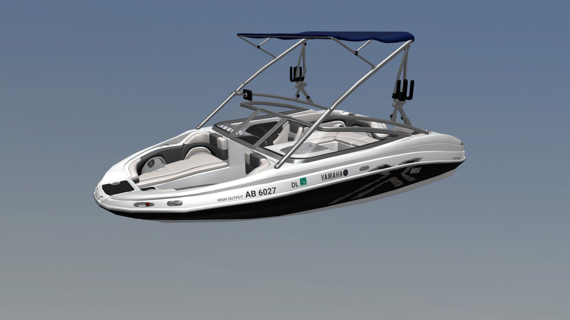 2008 212X Yamaha Wakeboard Boat - Download Free 3D model by BoatUS Foundation (@boatusfoundation) 3d model