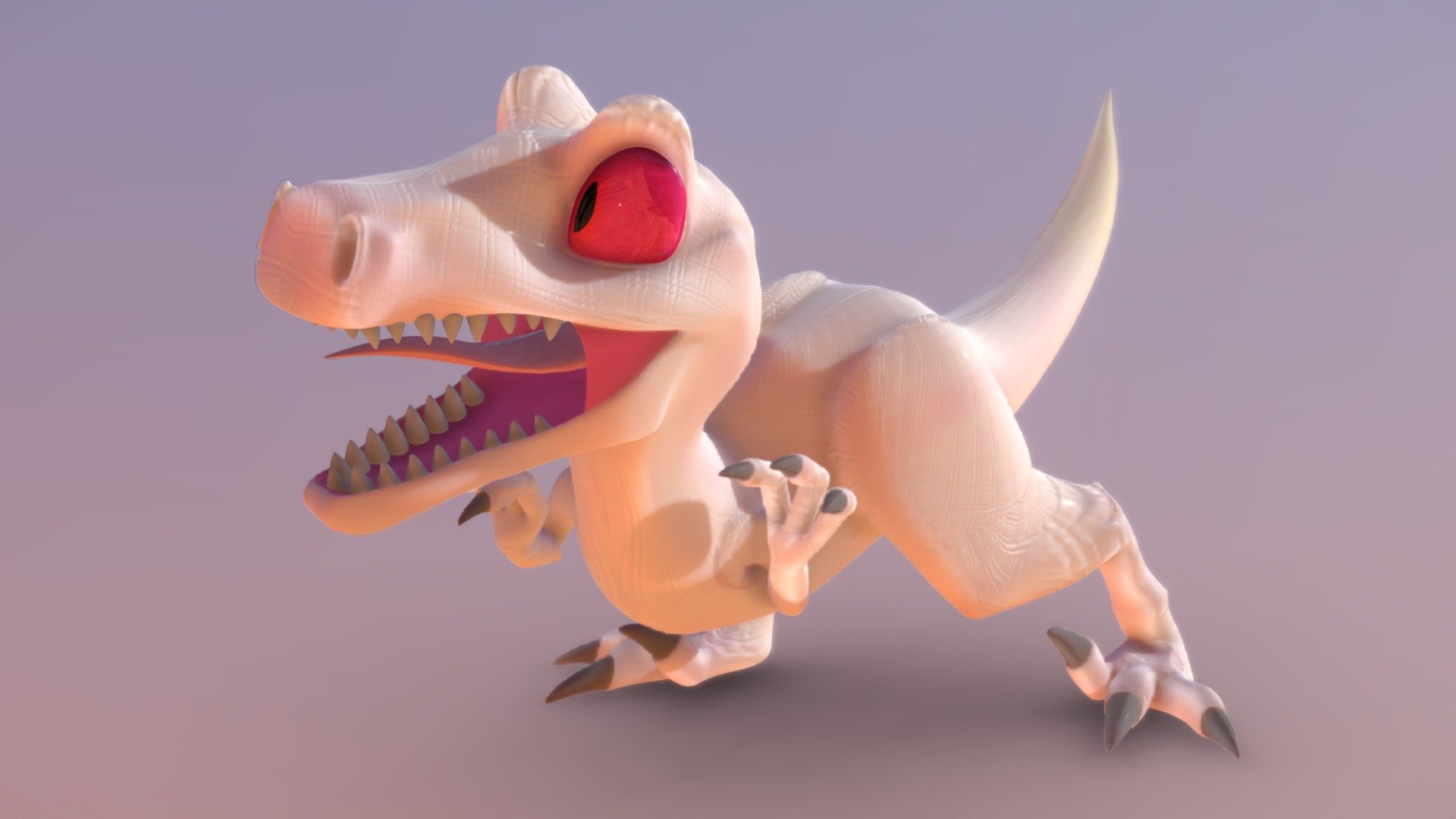 I made on Blender for my skill.
This is my albino velociraptor

 - Andy The Velociraptor - Download Free 3D model by Henry (@Sporx-Nightcall) 3d model