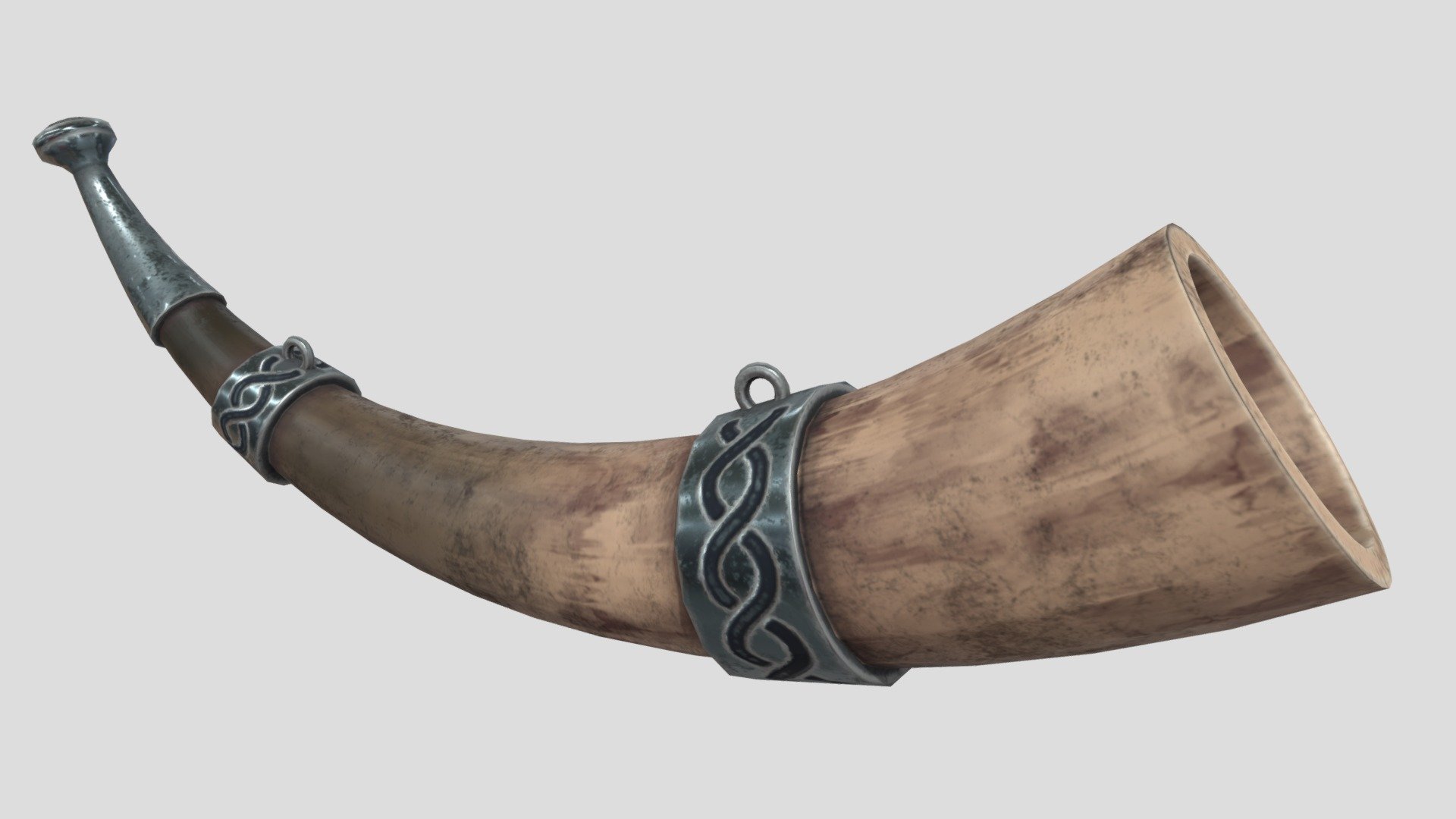 I made this horn by tutorial when I was learning Substance Painter. You can get this asset for free. 
If you like it you can like or comment - it would be nice of you.
Also you can follow me to get more free stuff in future.
Thank you a lot 3d model