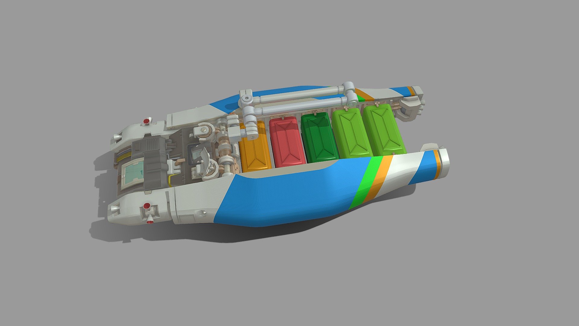 Personal project. A Small Cargoship.

Model comes in maya 2019 (for new arnold shader) mb, and fbx formats. No textures, no animations. Recommand for concept art use , no sub-D, not a game ready product.

Cannot be resold.

I hope you find it interesting. :)

Please note: the actual color might look differently from the sketchfab presentation 3d model
