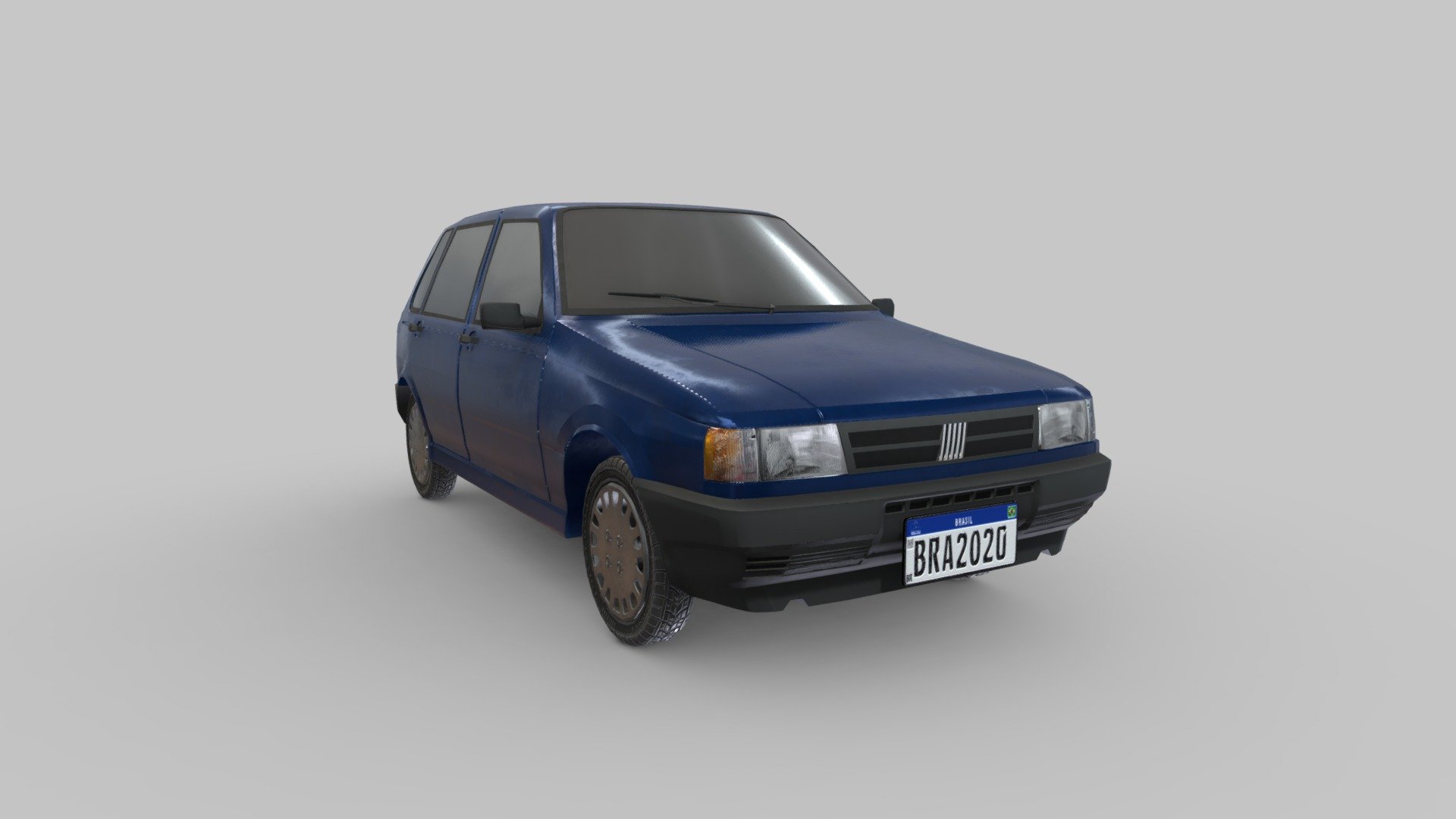 Model created on blender - Fiat Uno 1994 - Buy Royalty Free 3D model by LucasPresoto 3d model