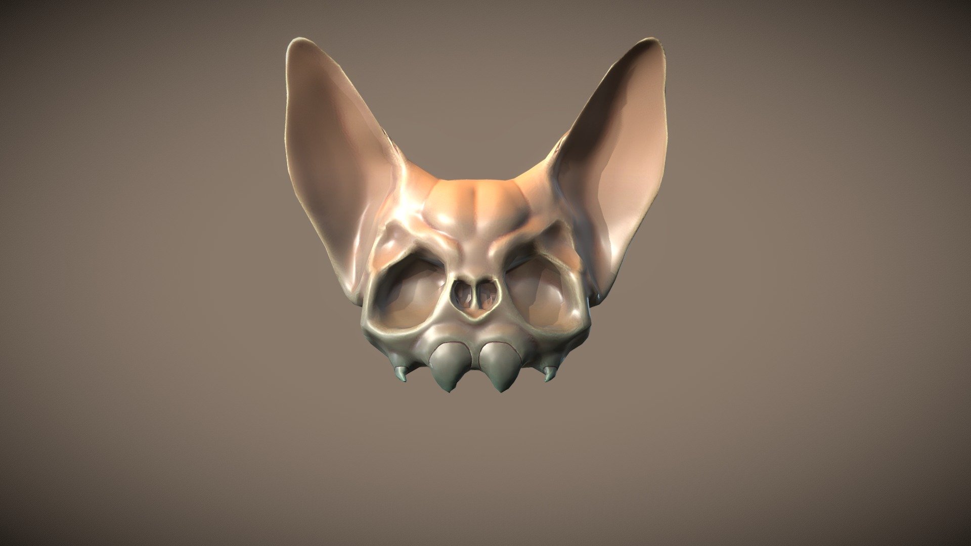 bat skull - 3D model by Manon_Bletard 3d model