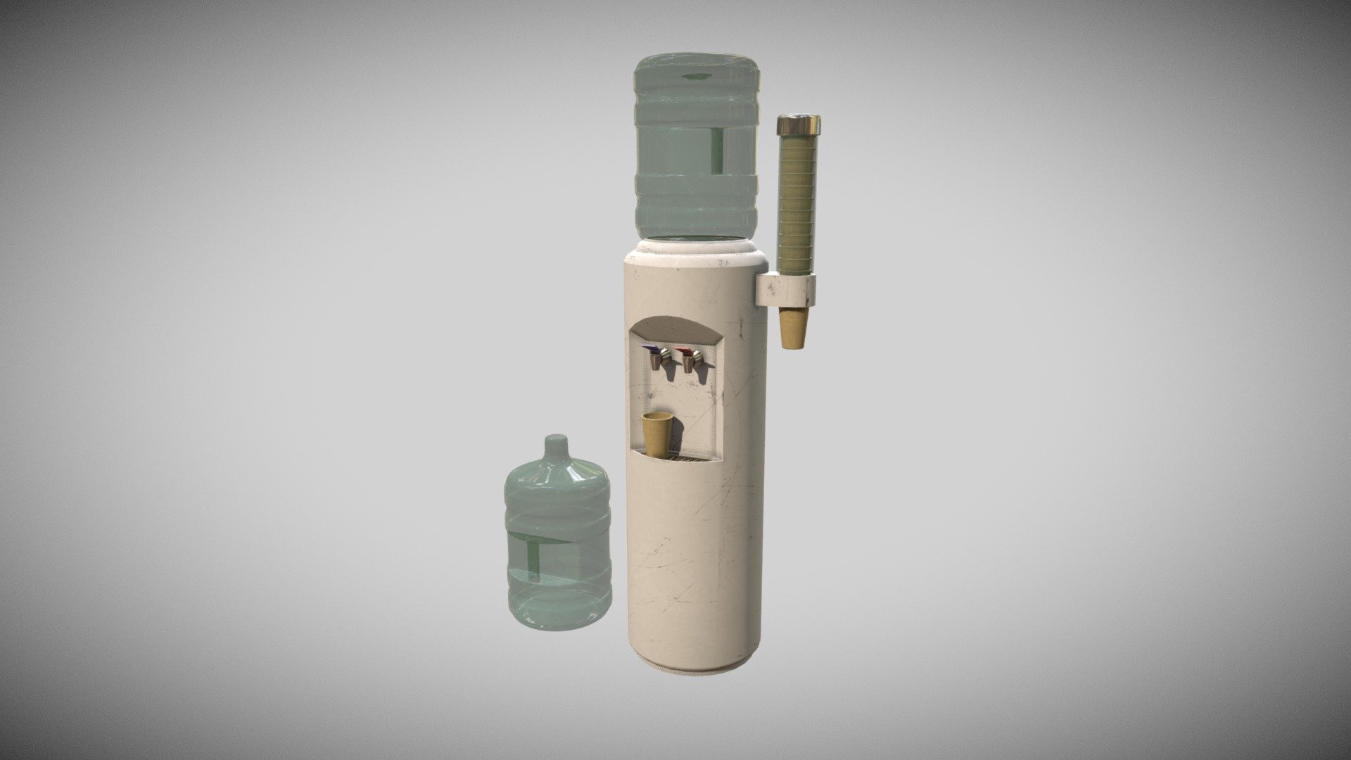 Water Dispenser - Download Free 3D model by Francesco Coldesina (@topfrank2013) 3d model