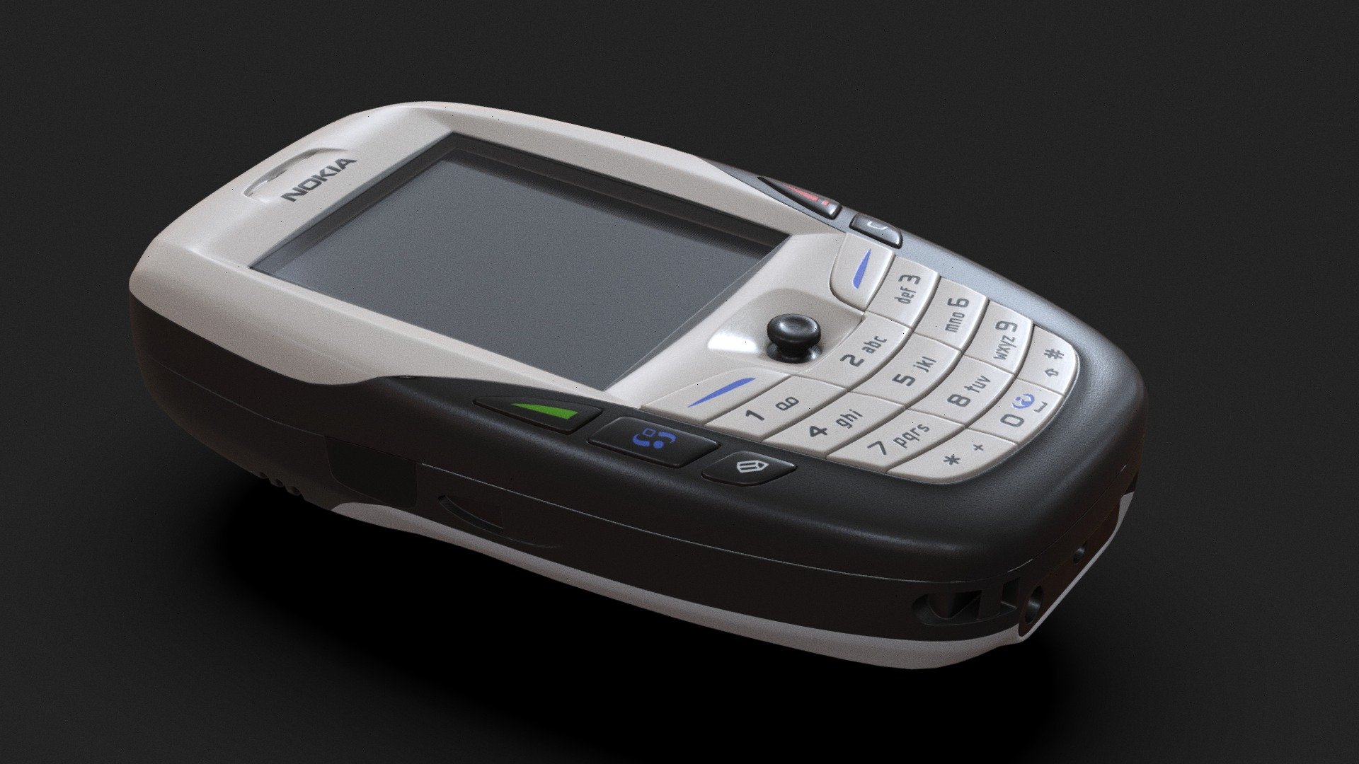 Nokia 6600 mobile phone - 3D model by g1xsa 3d model