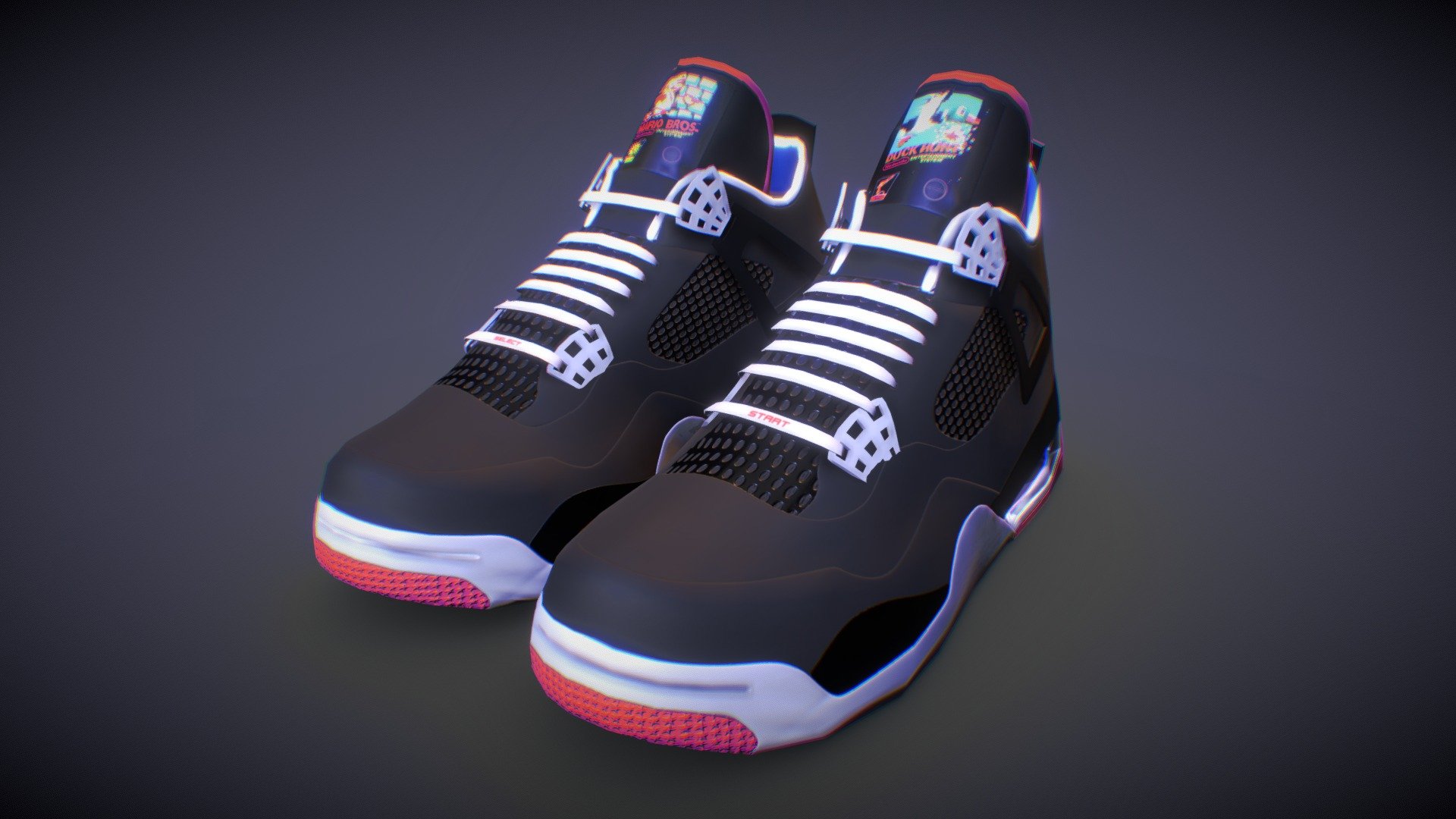Low Poly Jordan Air Shoes.
A model made for a job's project, but I wanted to shared it with you 3d model
