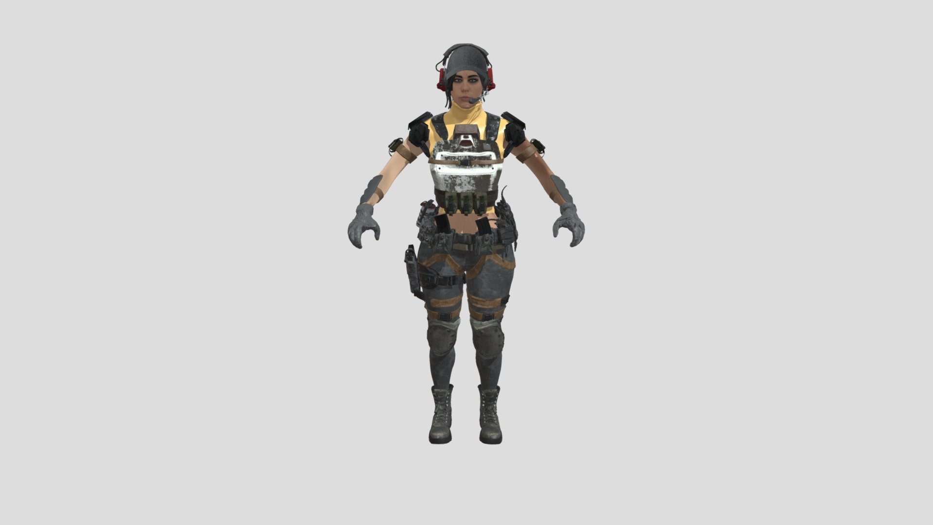 game character ready for full performance 3d model