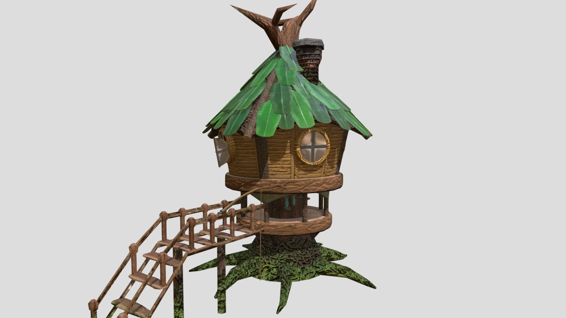Tree House - 3D model by stefanov (@rumenstef14) 3d model
