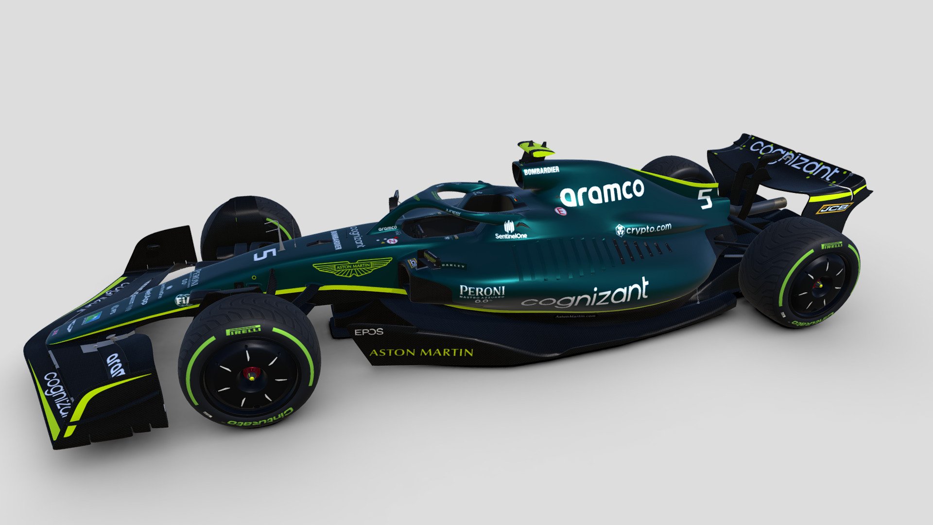 F1 2022 Aston Martin AMR22 - Imola GP version
Low poly model for Grand Prix 4
Sebastian Vettel
Updates: Halo winglets and mirrors supports back, as seens as Bahrain GP. Reinforcement rods between hull and rear chassis have moved a little bit forward 3d model