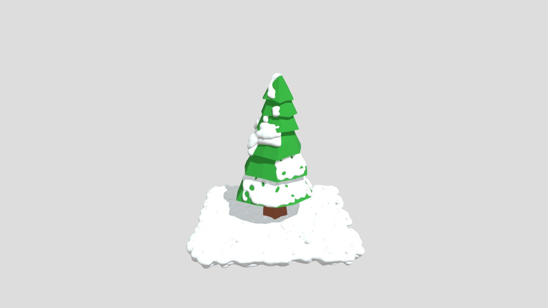 Animated Christmas tree with snow - Animated Christmas tree - 3D model by harindu fonseka (@harindu) 3d model