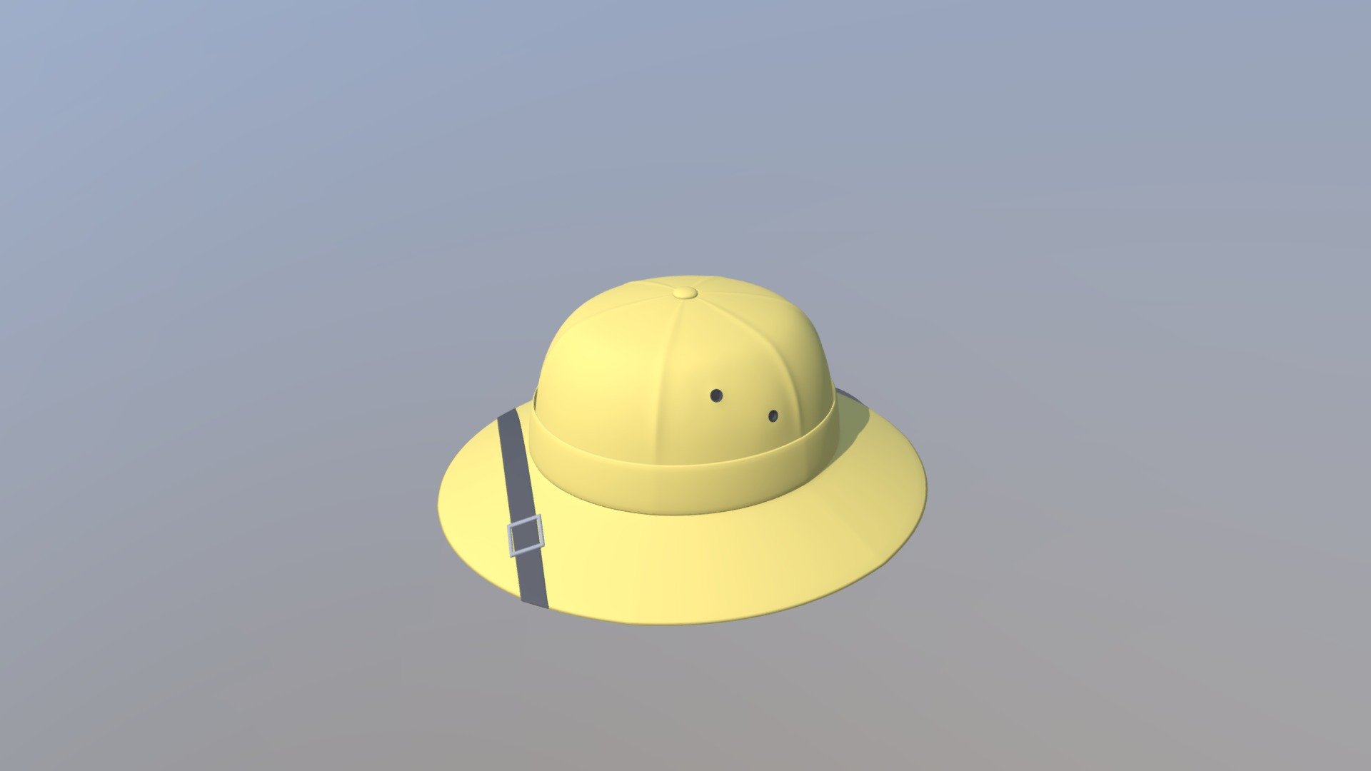 This is a 3d model of a safari hat. The hat was modeled and prepared for cartoon style renderings, background, general CG visualization etc presented as a mesh with quads only.

Verts : 22.526 Faces: 22.528

The 3d hat have simple materials with diffuse colors.

No ring, maps and no UVW mapping is available.

The original file was created in blender. You will receive a 3DS, OBJ, FBX, blend, DAE, Stl.

All preview images were rendered with Blender Cycles. Product is ready to render out-of-the-box. Please note that the lights, cameras, and background is only included in the .blend file. The model is clean and alone in the other provided files, centred at origin and has real-world scale 3d model