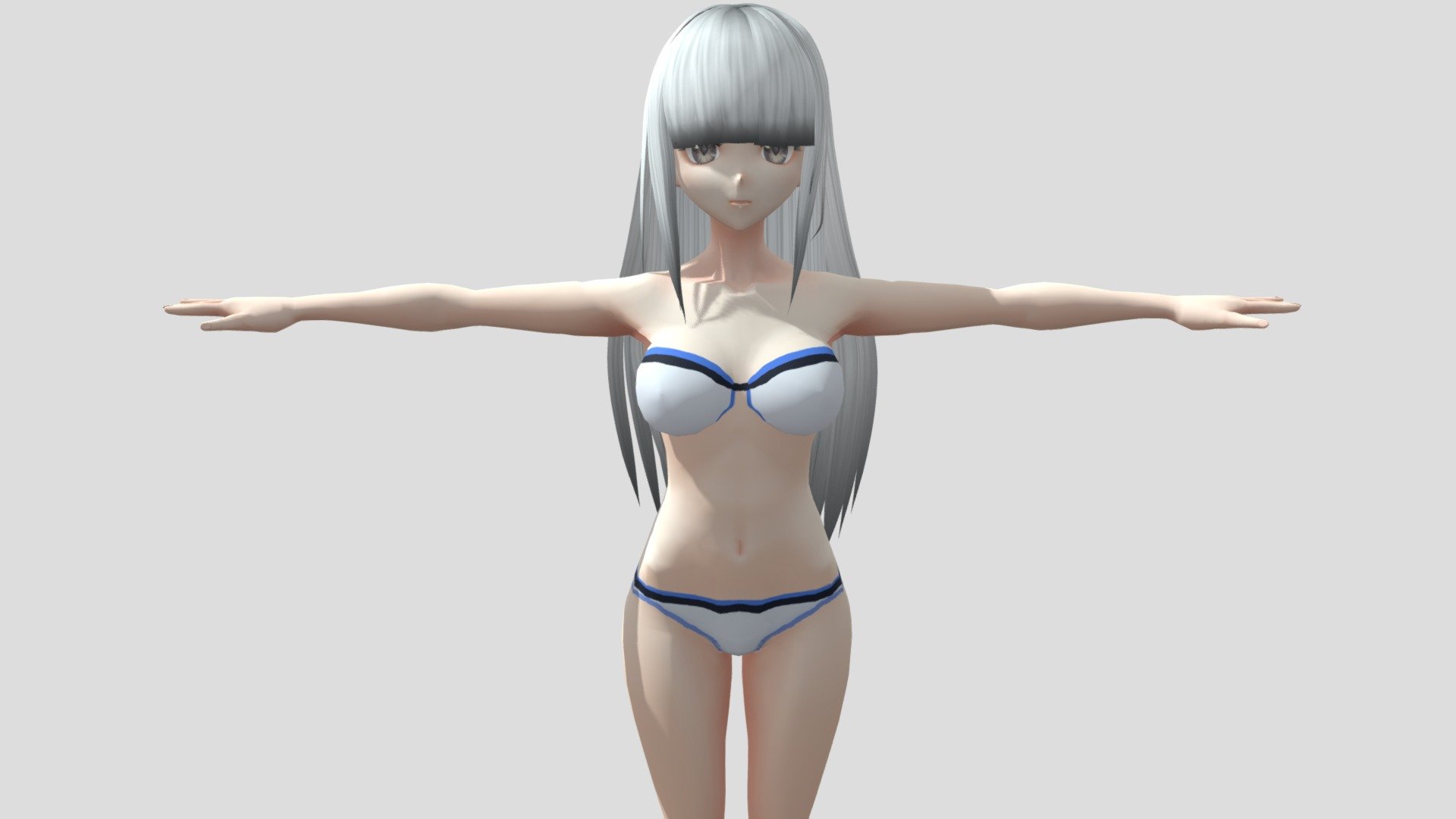 Model preview



This character model belongs to Japanese anime style, all models has been converted into fbx file using blender, users can add their favorite animations on mixamo website, then apply to unity versions above 2019



Character : Code : Ruthless (Swimsuit)

Verts:21614

Tris:29968

Twelve textures for the character



This package contains VRM files, which can make the character module more refined, please refer to the manual for details



▶Commercial use allowed

▶Forbid secondary sales



Welcome add my website to credit :

Sketchfab

Pixiv

VRoidHub
 - 【Anime Character】Ruthless (V2/Unity 3D) - Buy Royalty Free 3D model by 3D動漫風角色屋 / 3D Anime Character Store (@alex94i60) 3d model