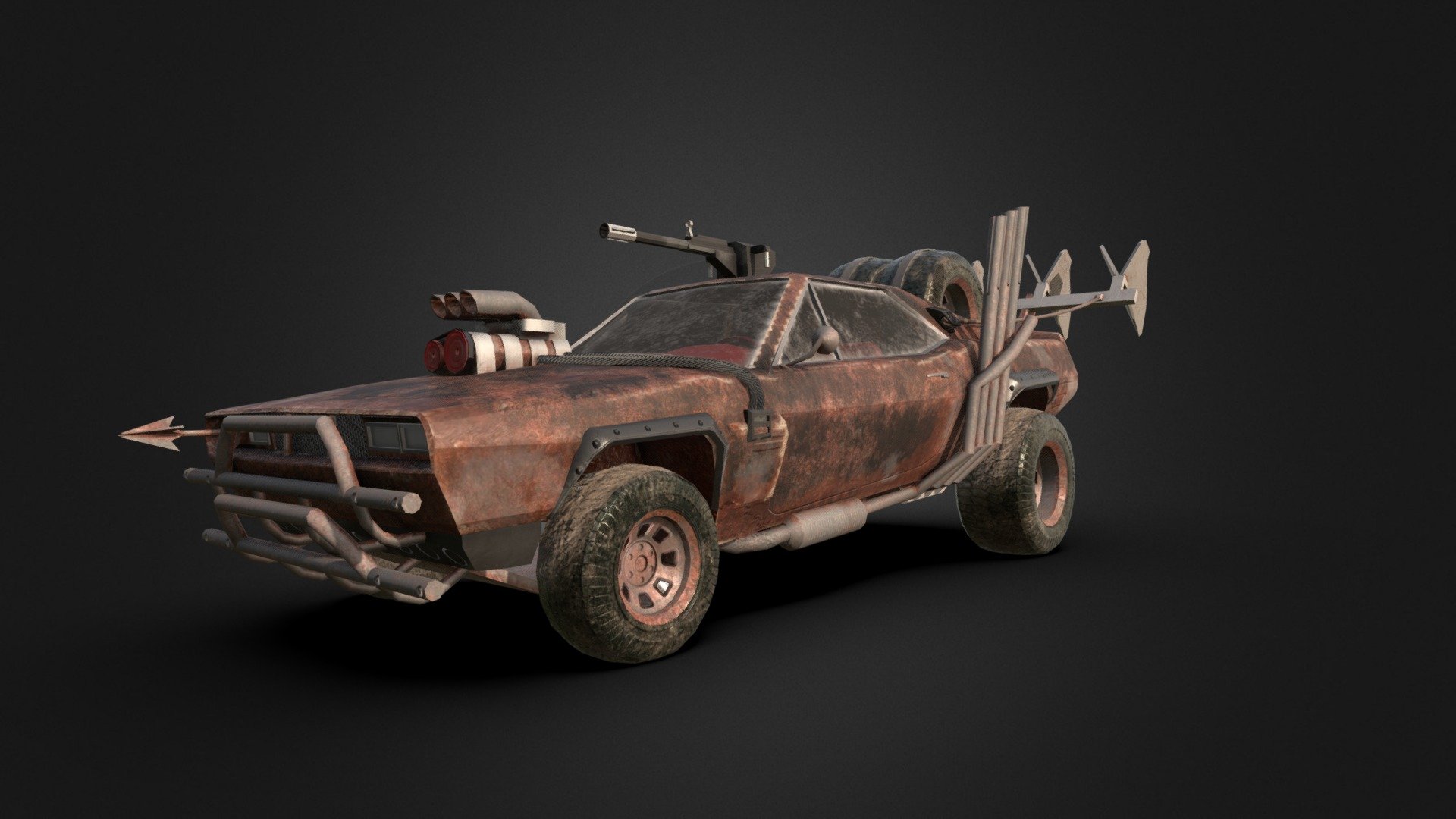 Mad Max Car - Buy Royalty Free 3D model by Austin (@austinwilson13) 3d model