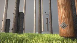 Modular Power Poles power, grass, exterior, energy, architectural, rusty, electricity, industry, pole, blender-3d, wodden, vis-all-3d, 3dhaupt, software-service-john-gmbh, low-poly, wood, holz-strommasten