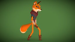 Fox orange, fox, thief, cartoon, animal
